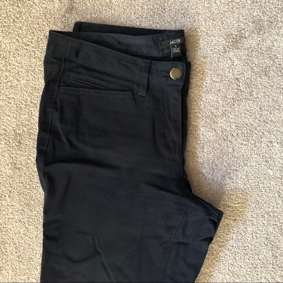 Jacob Cotton Skinny Dress Pants Mid Rise Waist - Picture 2 of 8